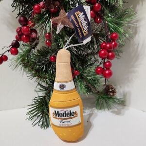 Modelo Especial Beer Plush Christmas Ornament